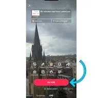 Tiktok live option